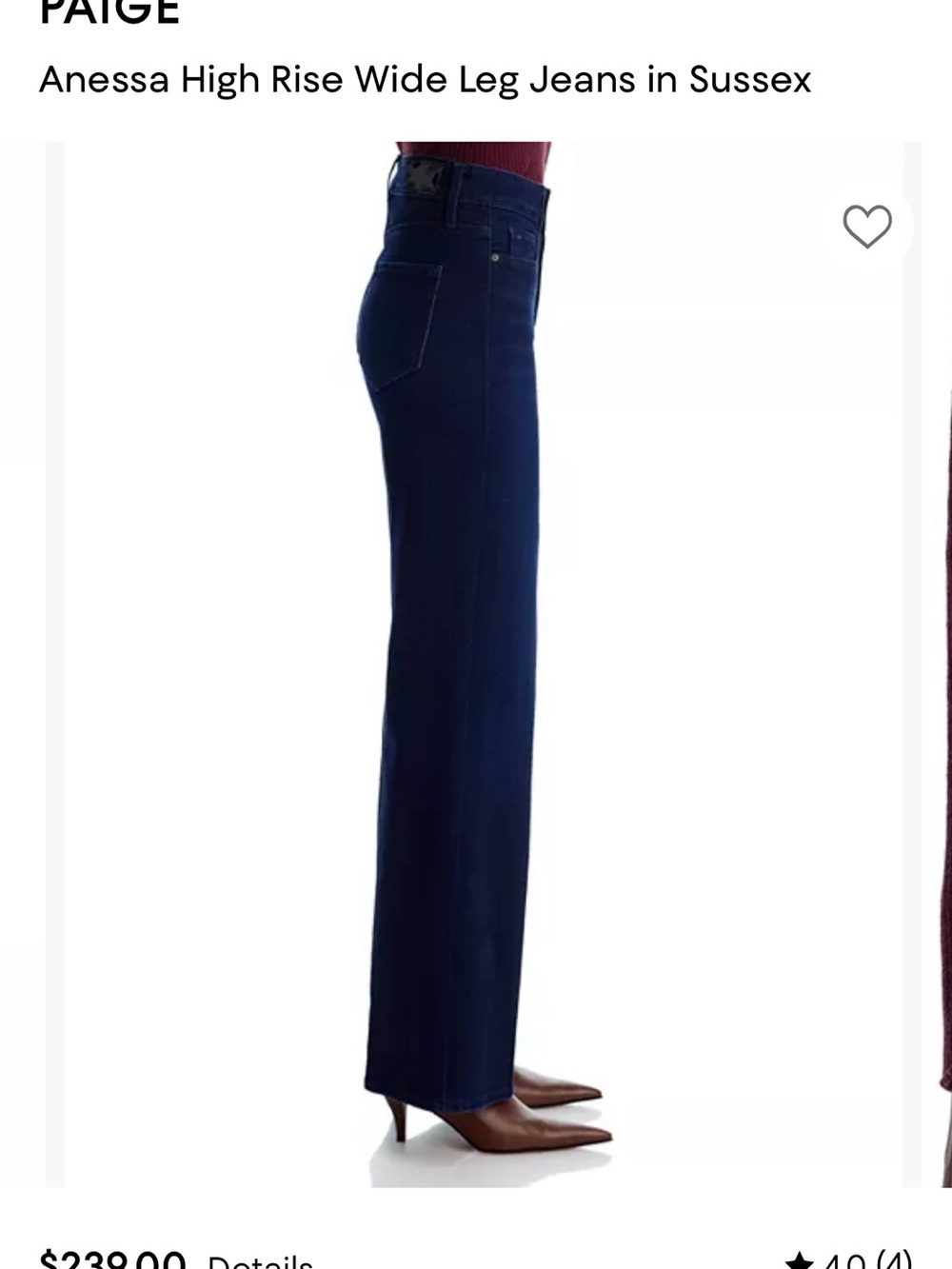 Paige Anessa 31” Jeans in Sussex wash - Picture 12 of 13